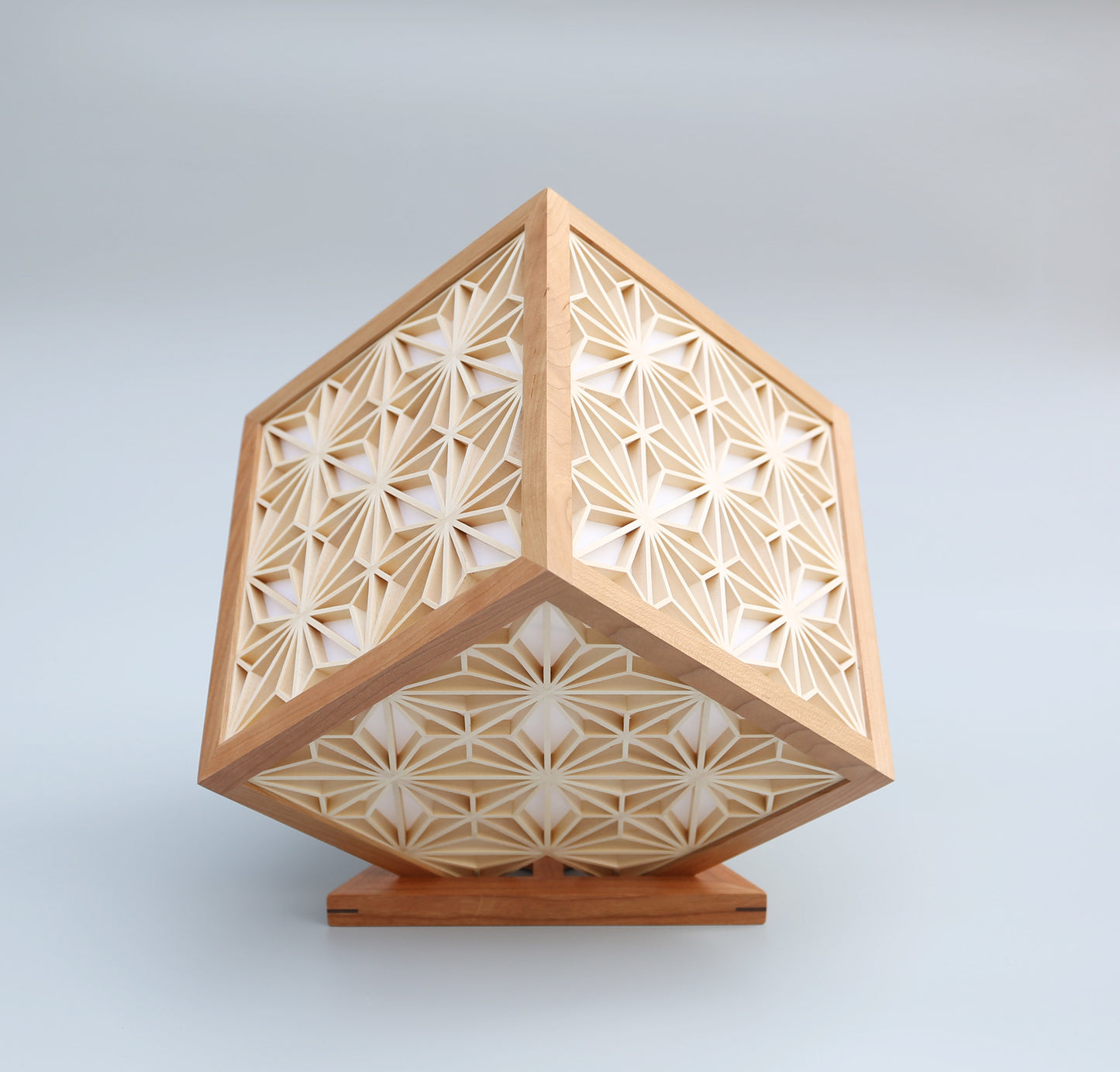 組子ランプ ひのき