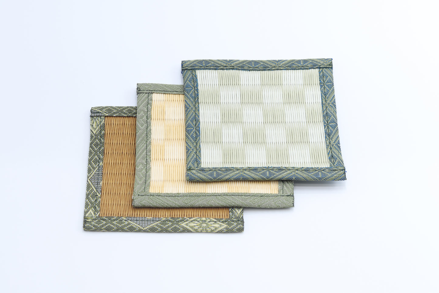 畳コースター　市松鳥の子-IchimatsuTorinoko-　2枚セット